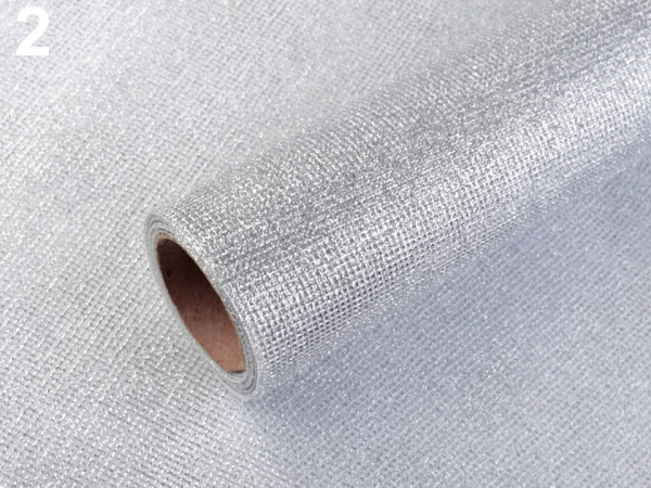 Dekorační síťka s lurexem šíře 48 cm