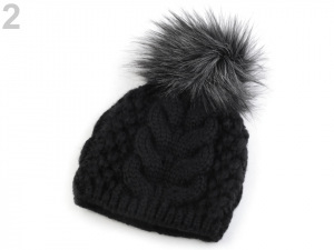 Dámská zimní čepice s bambulí
