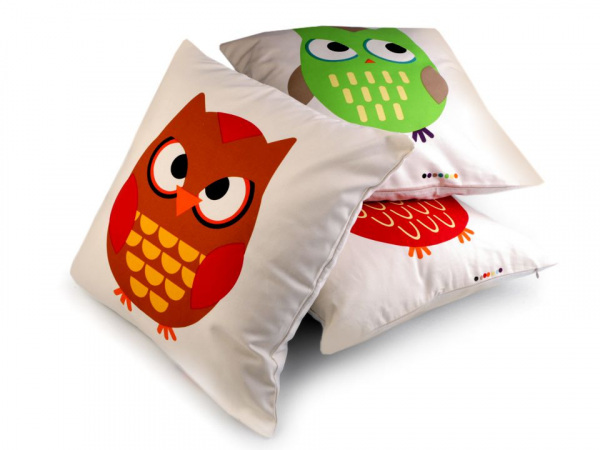 Povlak na polštář sova 45x45 cm
