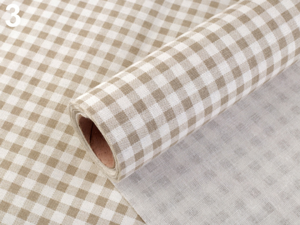 Dekorační látka šíře 48 cm káro