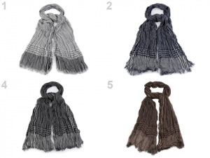 Pánská šála mačkaná 90x190 cm