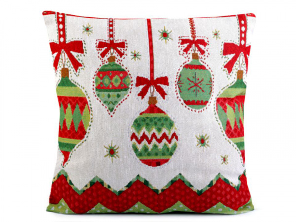 Vánoční povlak na polštář 44x44 cm gobelín