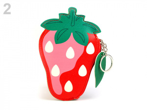 Dětská peněženka / klíčenka jahoda, kaktus, citron, ananas