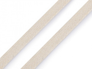 Šňůra / dutinka bavlněná plochá šíře 6 mm voskovaná
