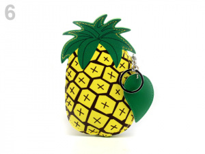 Dětská peněženka / klíčenka jahoda, kaktus, citron, ananas