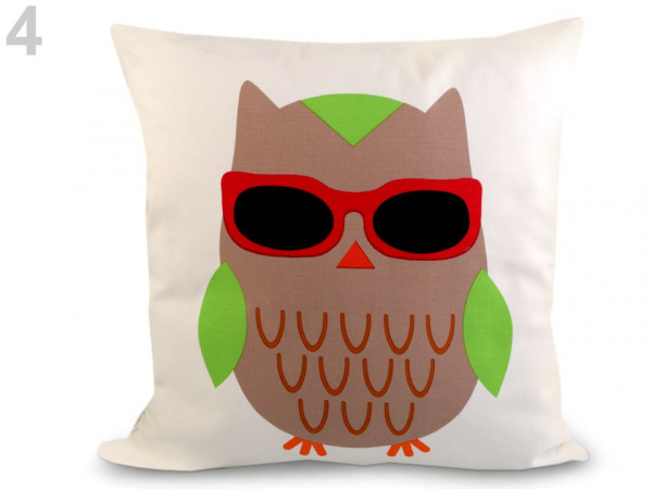 Povlak na polštář sova 45x45 cm
