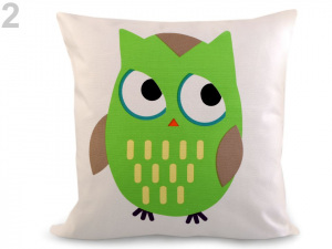 Povlak na polštář sova 45x45 cm