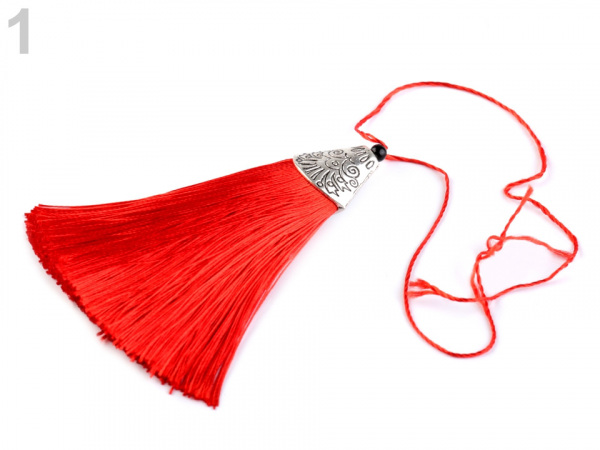 Střapec s orientálním kaplíkem délka 80 mm