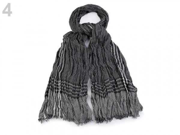 Pánská šála mačkaná 90x190 cm