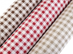 Dekorační látka šíře 48 cm káro