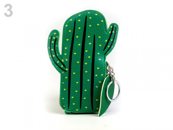 Dětská peněženka / klíčenka jahoda, kaktus, citron, ananas