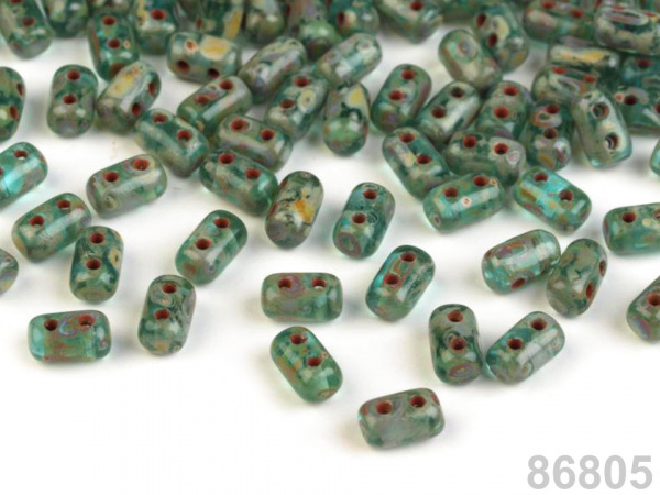 Dvoudírkový rokajl Matubo Rulla 3x5 mm