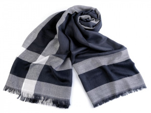 Šála 93x193 cm károvaná