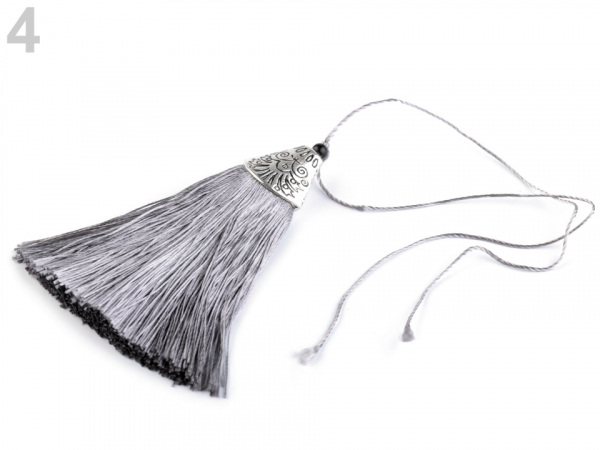 Střapec s orientálním kaplíkem délka 80 mm