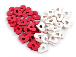 Dřevěné srdce 17x20 mm
