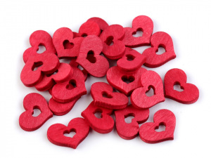 Dřevěné srdce 17x20 mm