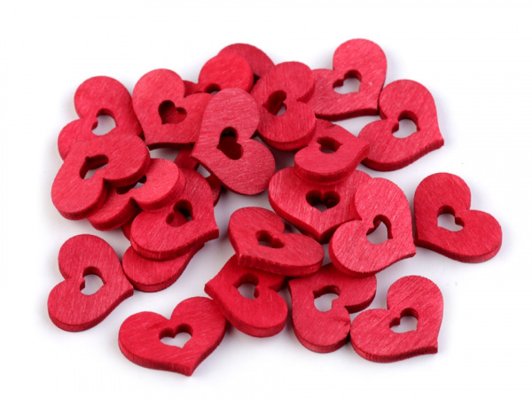 Dřevěné srdce 17x20 mm