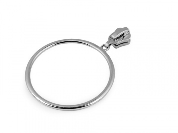 Jezdec ke spirálovým zipům 5 mm s velkým kroužkem