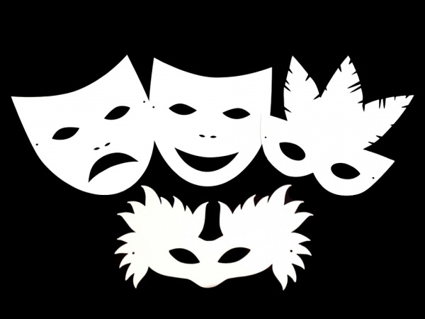 Karnevalová maska - škraboška k domalování