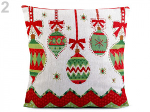 Vánoční povlak na polštář 44x44 cm gobelín