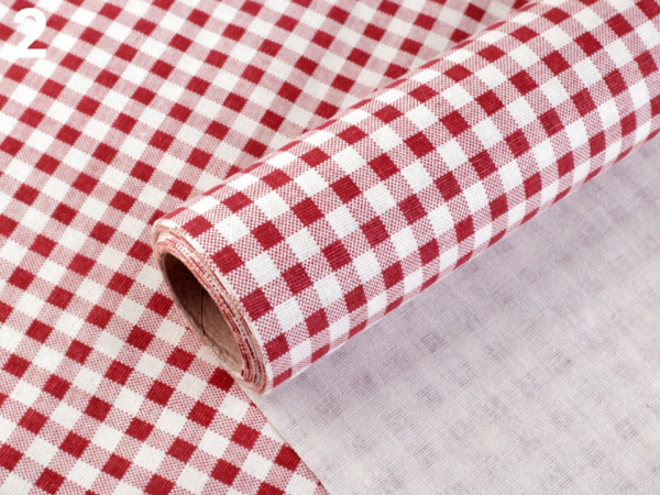 Dekorační látka šíře 48 cm káro