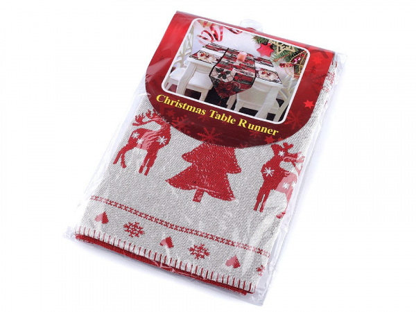 Běhoun / ubrus gobelín 34x175 cm vánoční