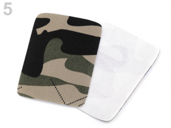 Nažehlovací záplaty maskáčové 5,3x7,9 cm