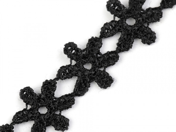 Vzdušná / jemná krajka / vsadka šíře 16 mm květy