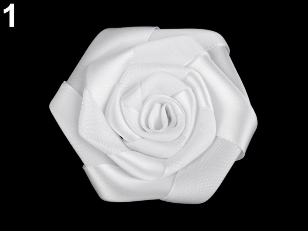 Saténová růže Ø70 mm