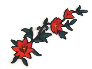 Velká nažehlovačka květy / růže