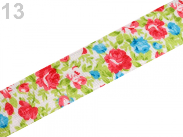 Pruženka šíře 27 mm květiny