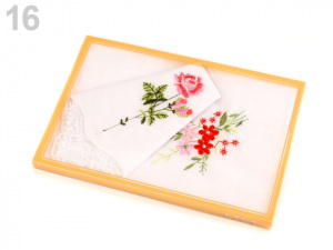 Dámský kapesník vyšívaný / dárková kazeta