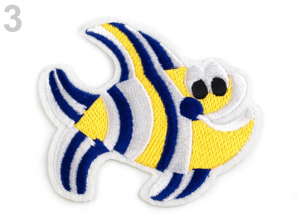 Nažehlovačka vyšívaná ryby