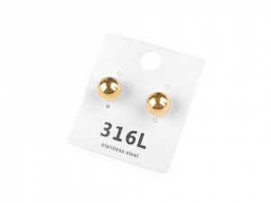 Náušnice kuličky z nerezové oceli