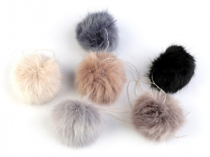 Kožešinová bambule na čepici Ø7-9 cm