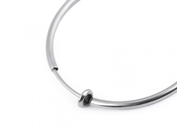 Náušnice kruhy pro uši bez dírek z nerezové oceli