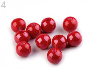 Plastové korálky Shine Ø10 mm