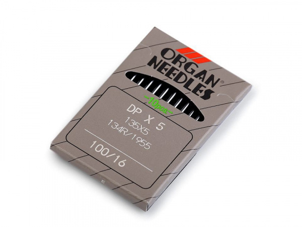 Strojové jehly do průmyslových strojů 70; 80; 90; 100; 130 Organ