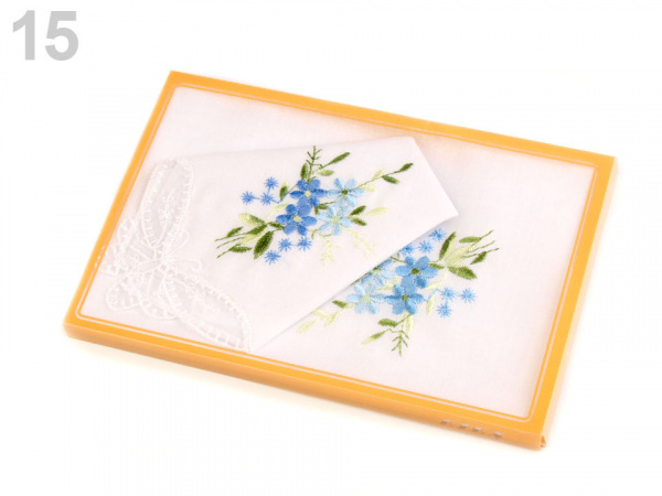 Dámský kapesník vyšívaný / dárková kazeta