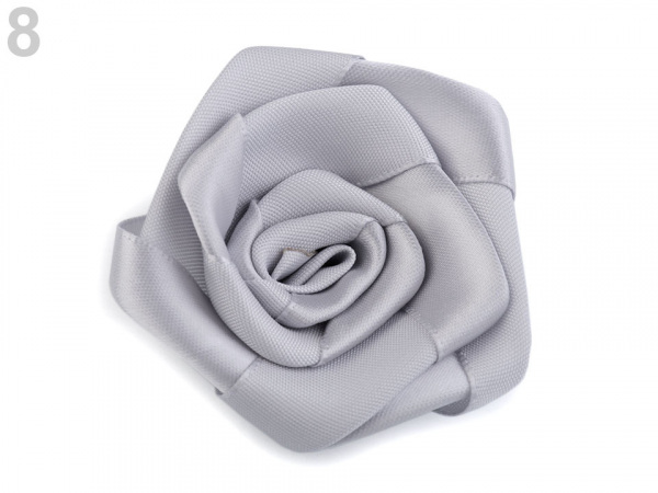 Saténová růže Ø70 mm