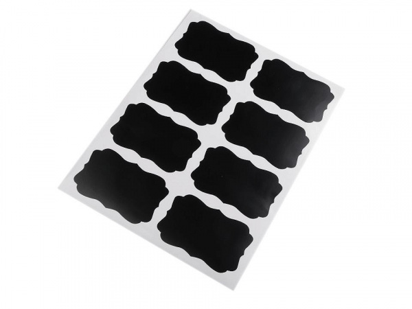 Samolepicí jmenovky / štítky s tabulovým povrchem