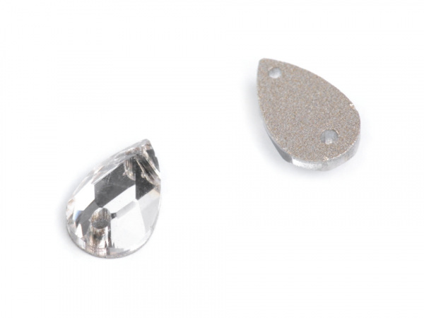 Broušené kamínky kapky našívací