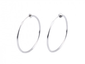 Náušnice kruhy pro uši bez dírek z nerezové oceli