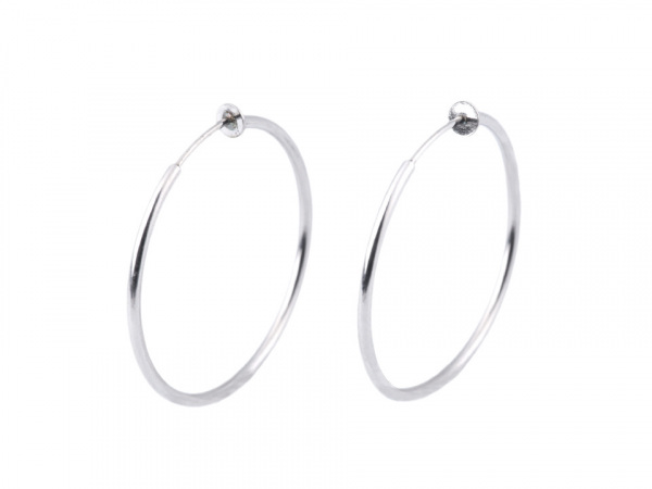 Náušnice kruhy pro uši bez dírek z nerezové oceli