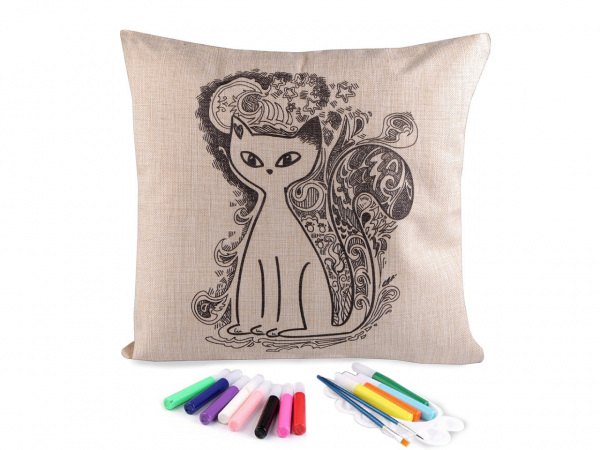 Kreativní sada povlak na polštář k domalování