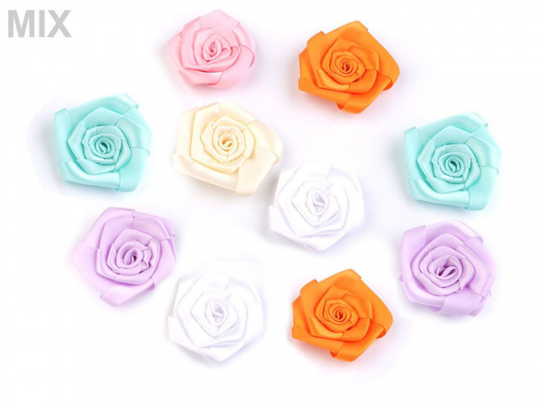 Saténová růže Ø70 mm