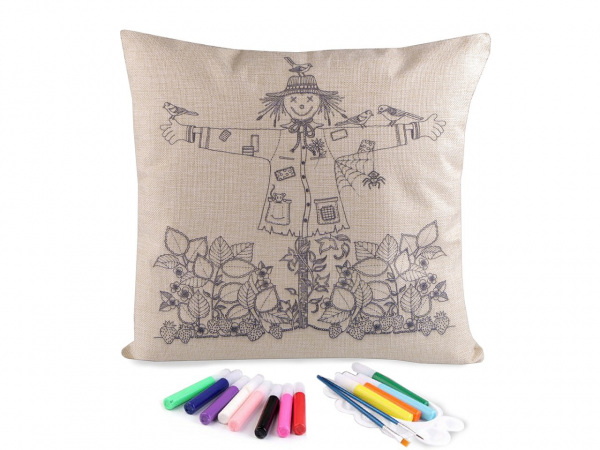 Kreativní sada povlak na polštář k domalování