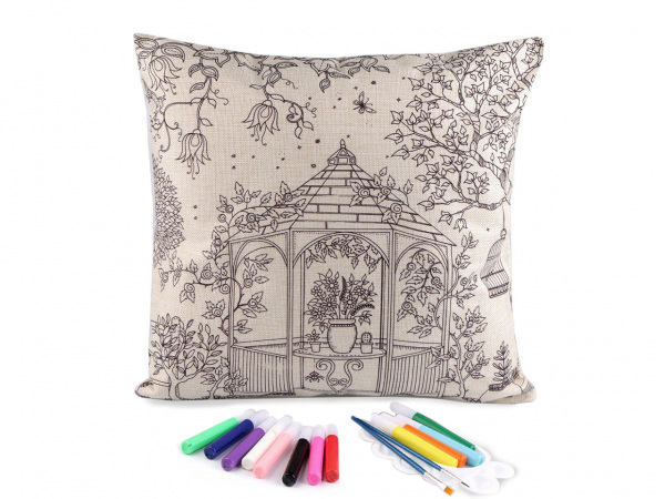 Kreativní sada povlak na polštář k domalování