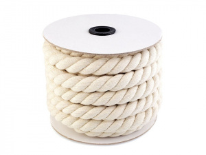 Bavlněná šňůra kroucená Ø20 mm macrame