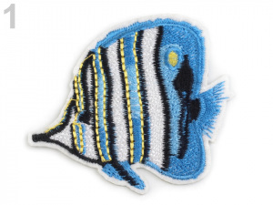 Nažehlovačka vyšívaná ryby